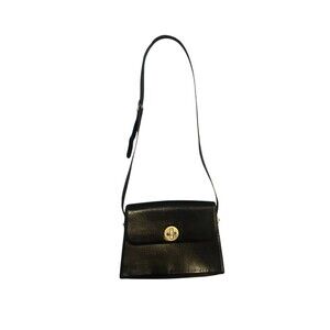 Vintage Bruno Magli Tessa Black Cross Body Bag Purse Handbag